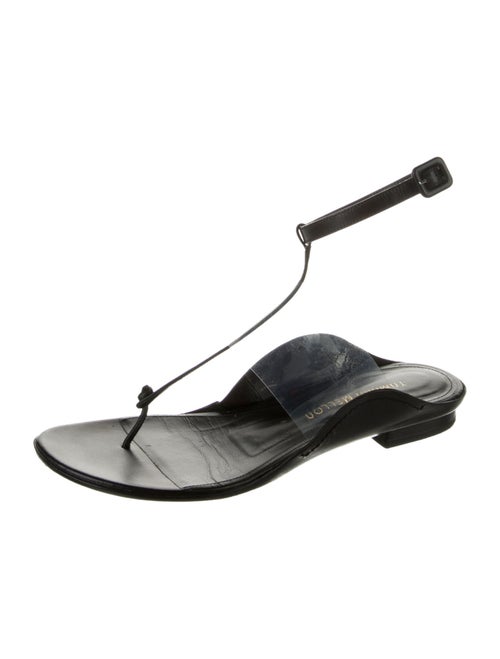 Tamara Mellon Leather T-Strap Sandals