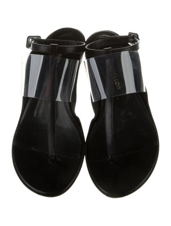 Tamara Mellon Leather T-Strap Sandals