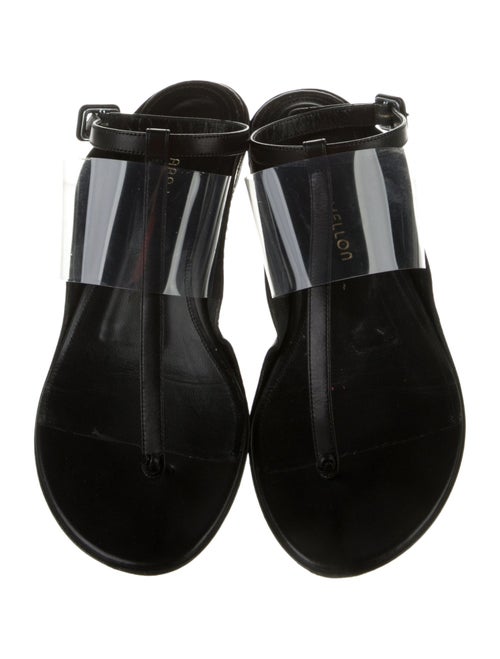 Tamara Mellon Leather T-Strap Sandals