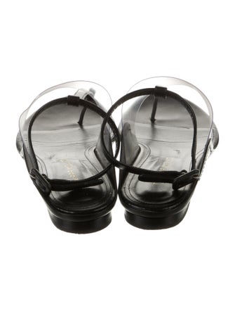 Tamara Mellon Leather T-Strap Sandals