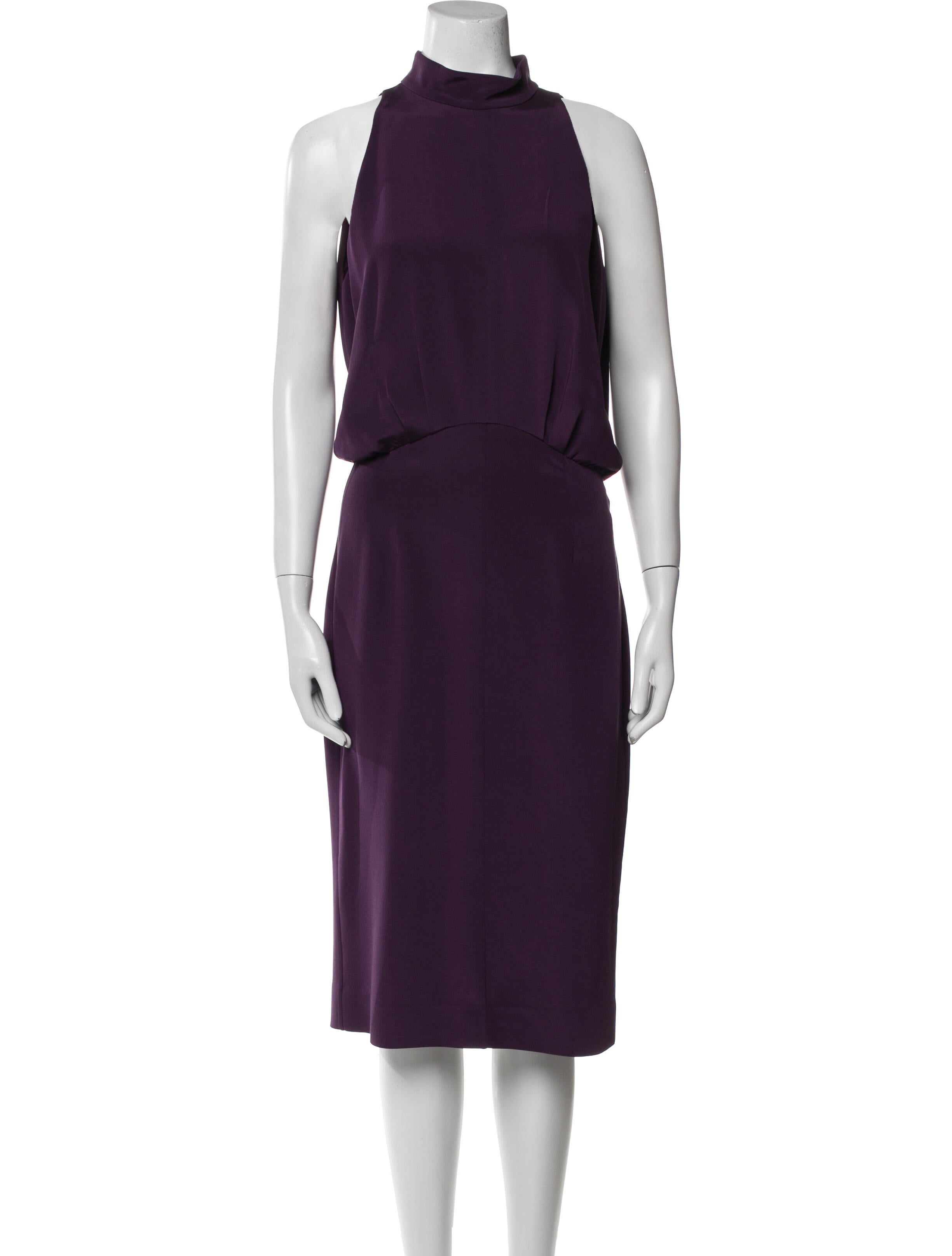 Tamara Mellon Silk Midi Length Dress