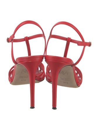 Tamara Mellon Leather T-Strap Sandals