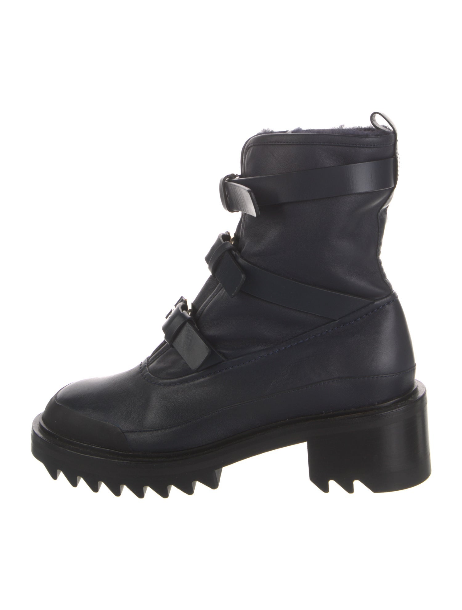 Tamara Mellon Leather Combat Boots