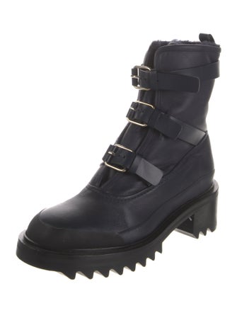 Tamara Mellon Leather Combat Boots