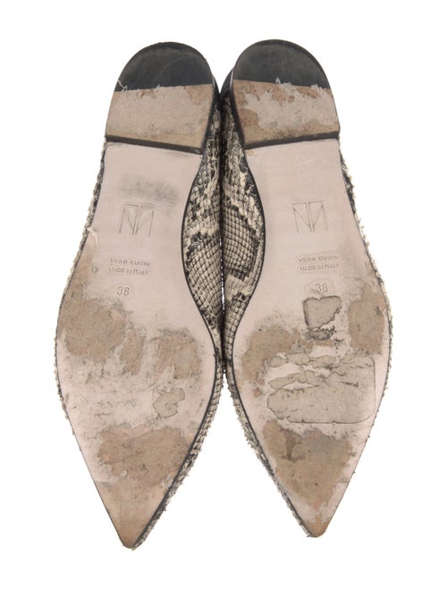 Tamara Mellon Snakeskin Animal Print Loafers