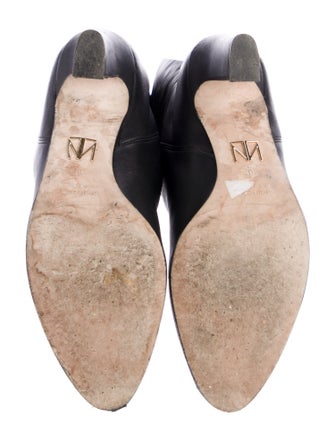 Tamara Mellon Leather Tassel Accents Boots