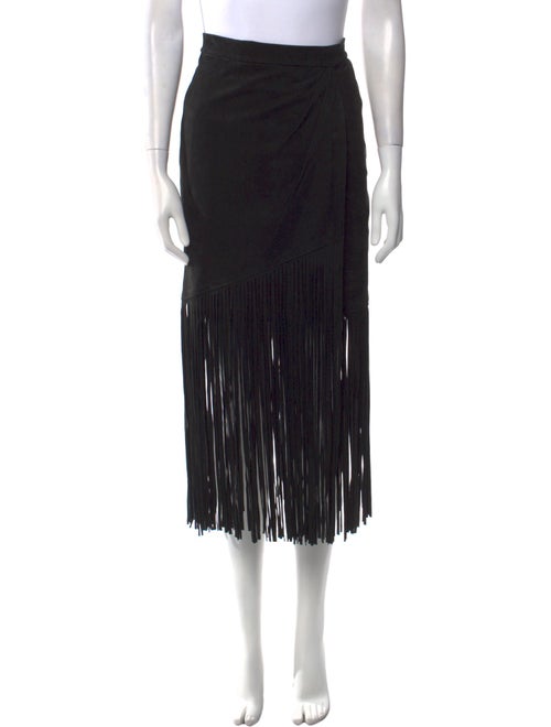 Tamara Mellon Suede Midi Length Skirt