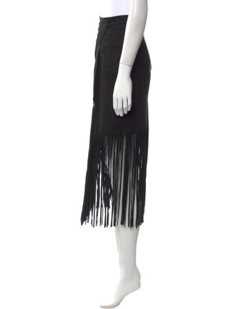 Tamara Mellon Suede Midi Length Skirt