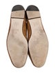 Tamara Mellon Suede Fur Trim Loafers