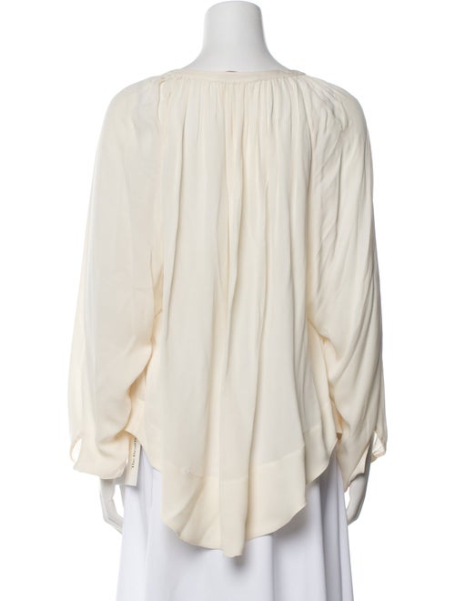 Tamara Mellon Silk V-Neck Blouse