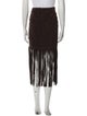 Tamara Mellon Suede Midi Length Skirt