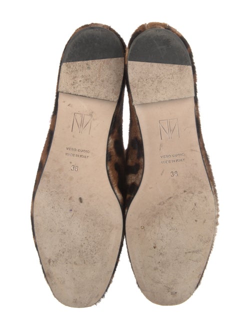 Tamara Mellon Ponyhair Animal Print Loafers