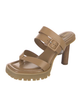 Tamara Mellon Leather Slides