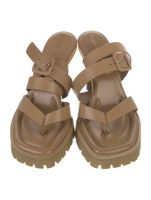 Tamara Mellon Leather Slides