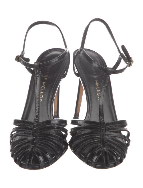 Tamara Mellon Patent Leather T-Strap Pumps