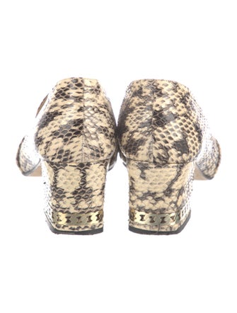 Tamara Mellon Snakeskin Animal Print Pumps