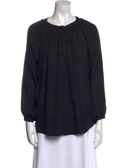 Tamara Mellon Silk Bateau Neckline Blouse