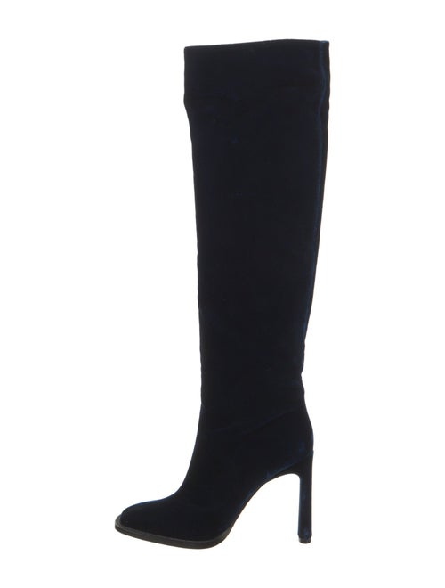Tamara Mellon Velvet Crystal Embellishments Boots