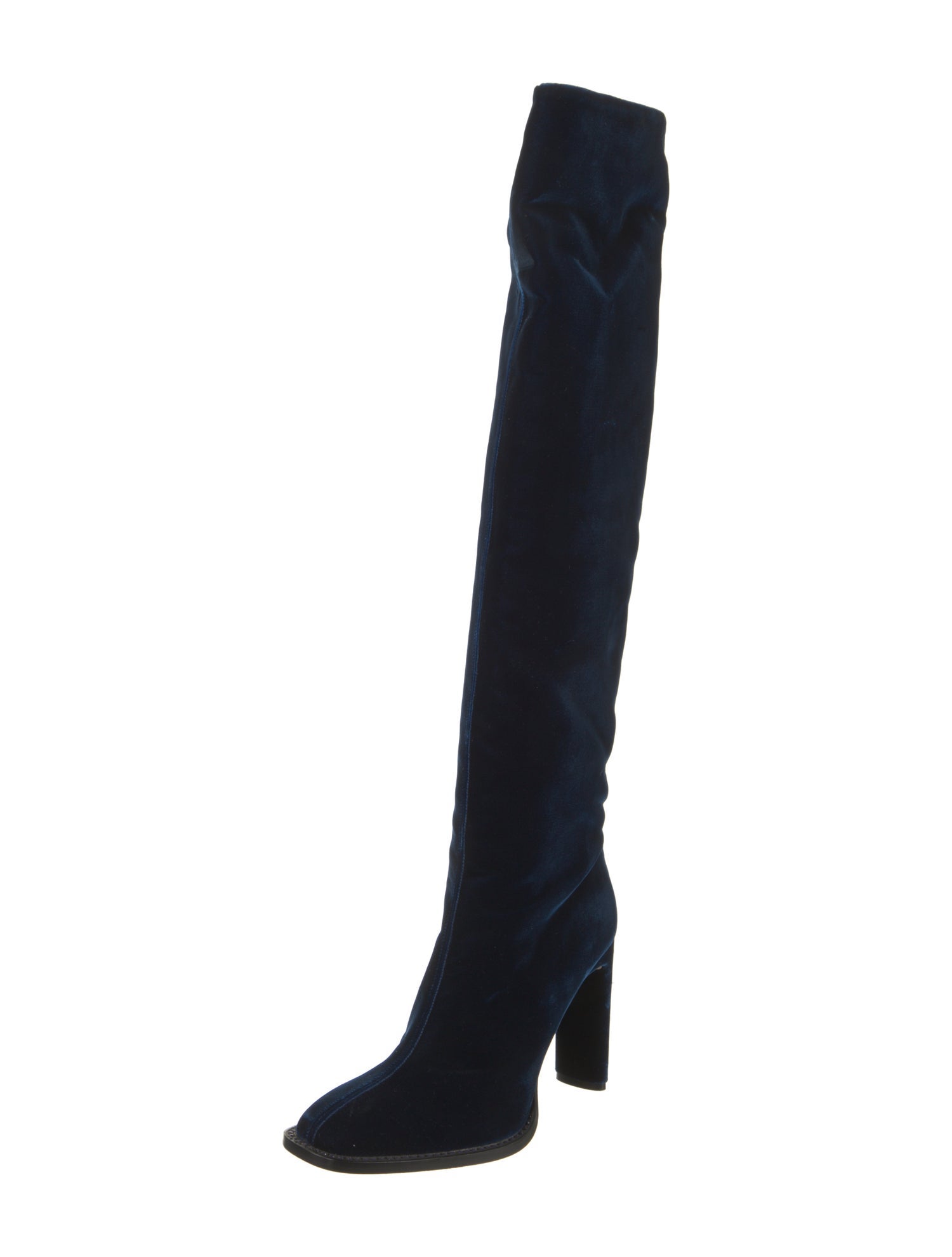 Tamara Mellon Velvet Crystal Embellishments Boots