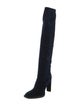 Tamara Mellon Velvet Crystal Embellishments Boots