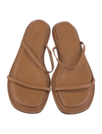 Tamara Mellon Leather Slides