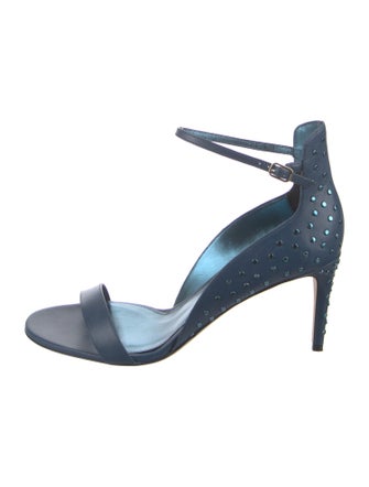 Tamara Mellon Leather Studded Accents Sandals