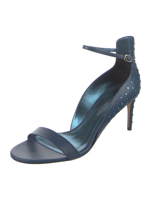 Tamara Mellon Leather Studded Accents Sandals