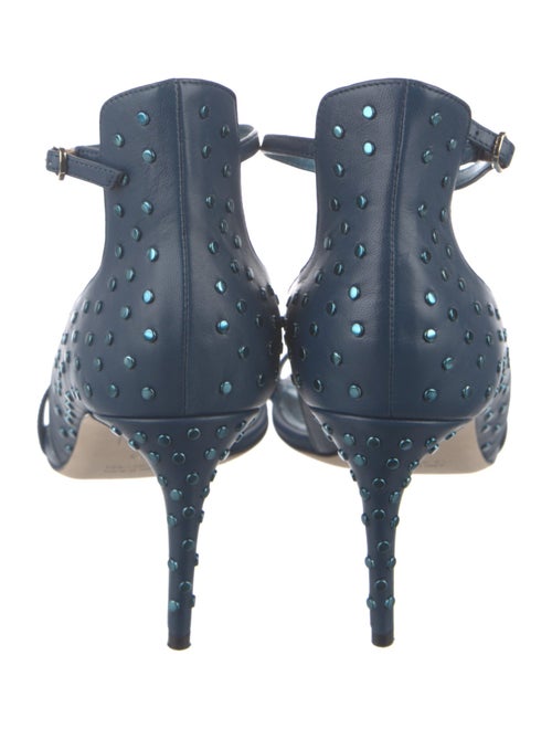 Tamara Mellon Leather Studded Accents Sandals