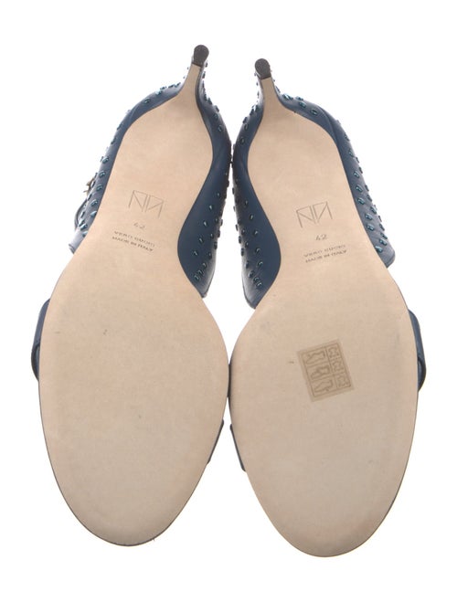 Tamara Mellon Leather Studded Accents Sandals