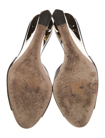 Tamara Mellon Leather Slides