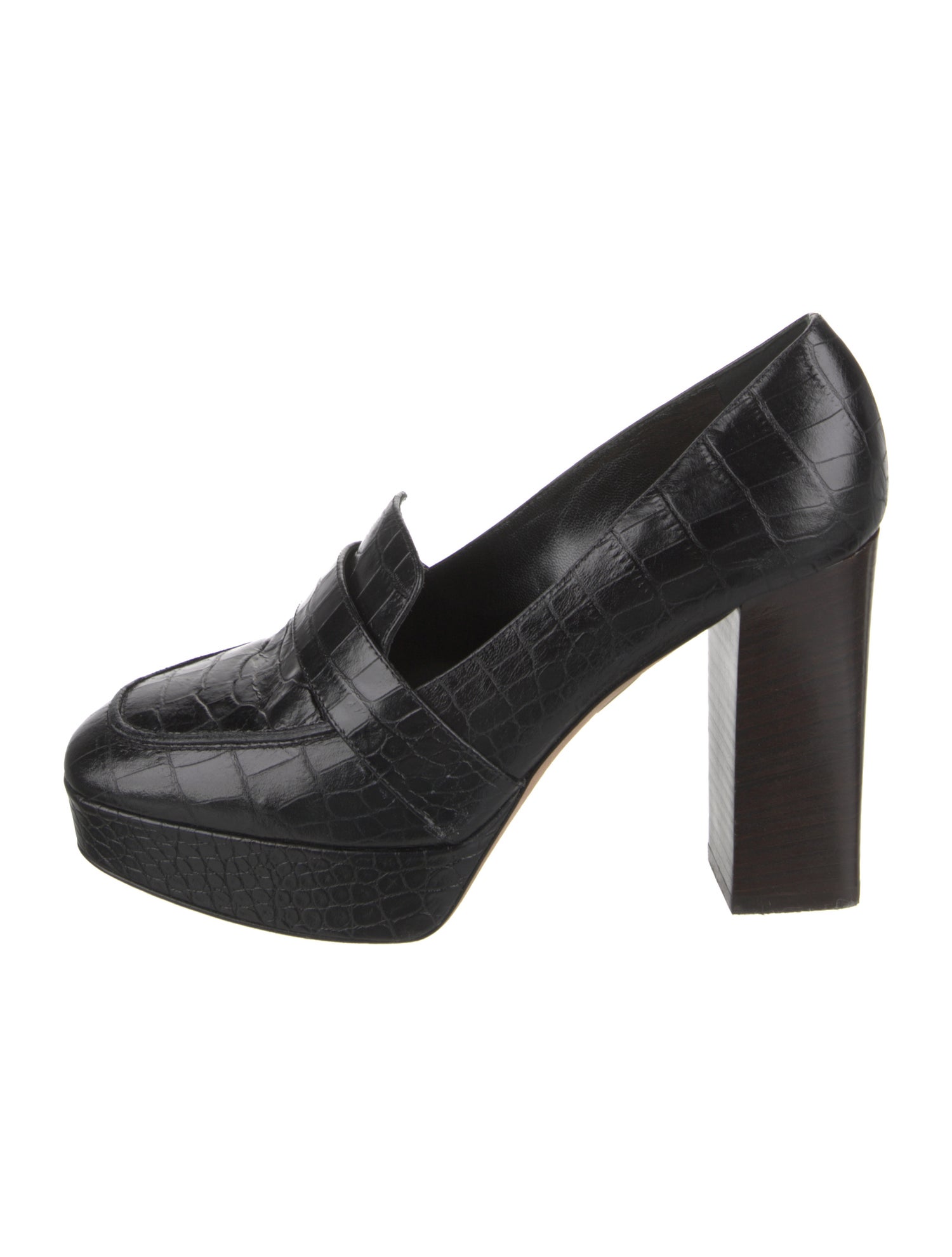 Tamara Mellon Embossed Leather Pumps