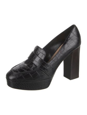 Tamara Mellon Embossed Leather Pumps