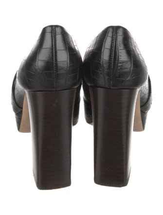Tamara Mellon Embossed Leather Pumps