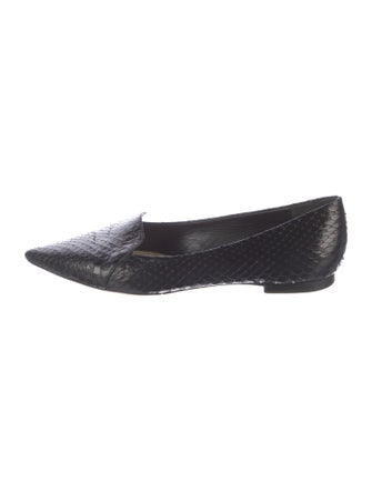 Tamara Mellon Snakeskin Loafers