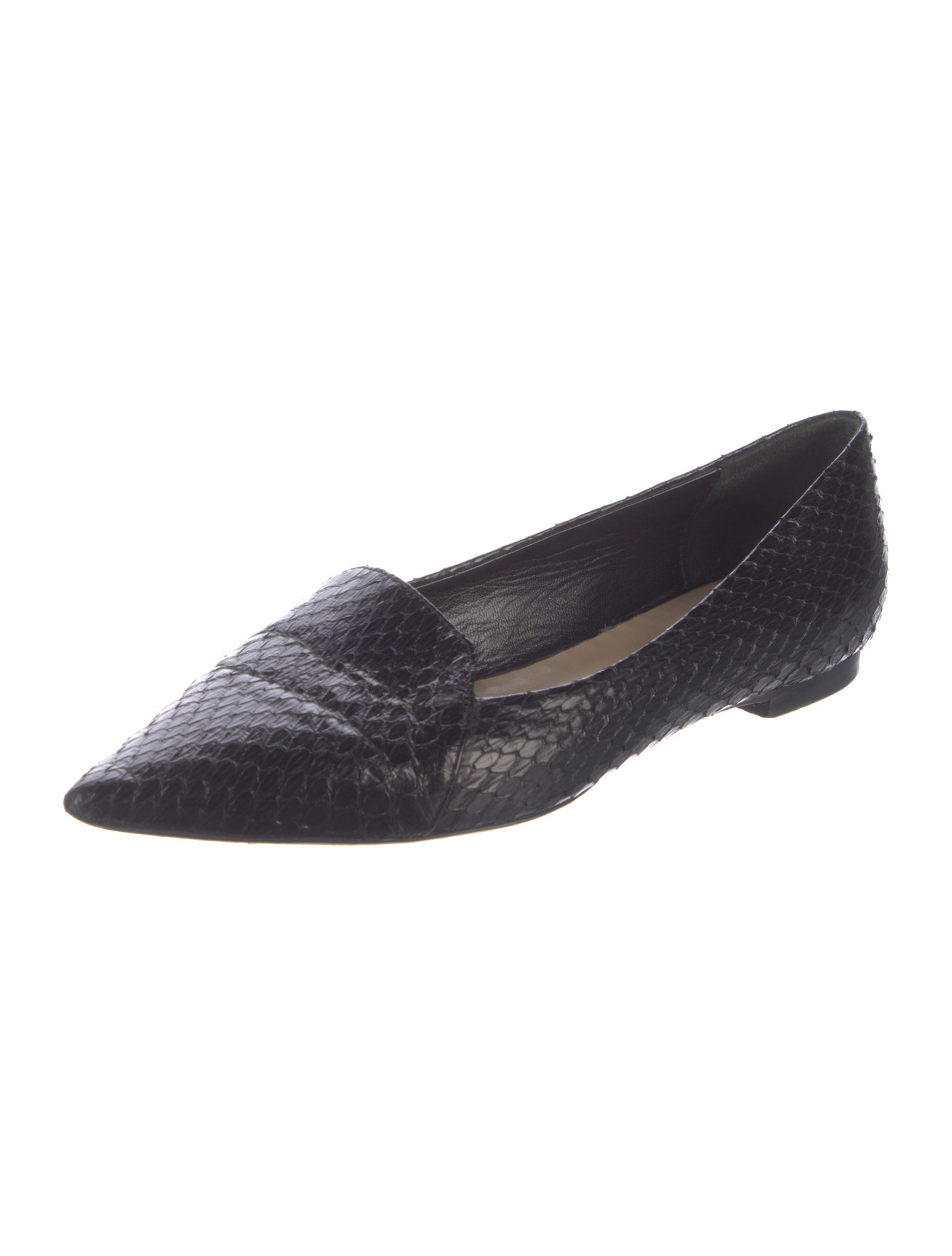 Tamara Mellon Snakeskin Loafers