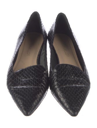 Tamara Mellon Snakeskin Loafers