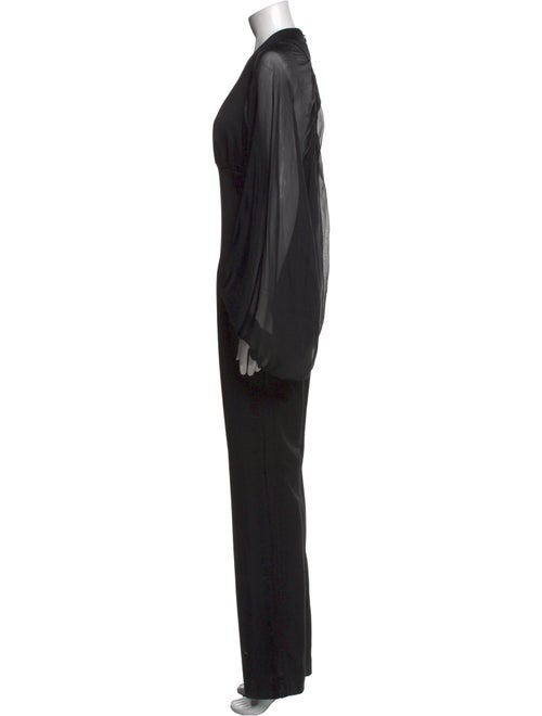 Tamara Mellon Virgin Wool V-Neck Jumpsuit