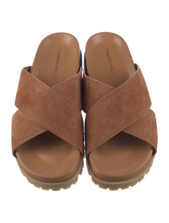Tamara Mellon Suede Slides