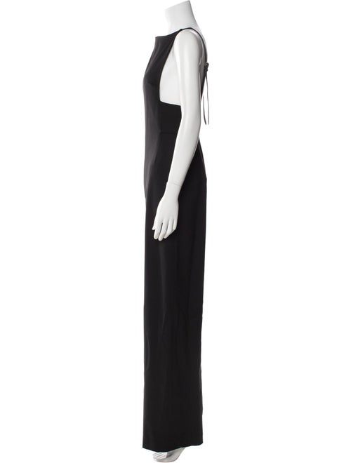 Tamara Mellon Wool Bateau Neckline Jumpsuit