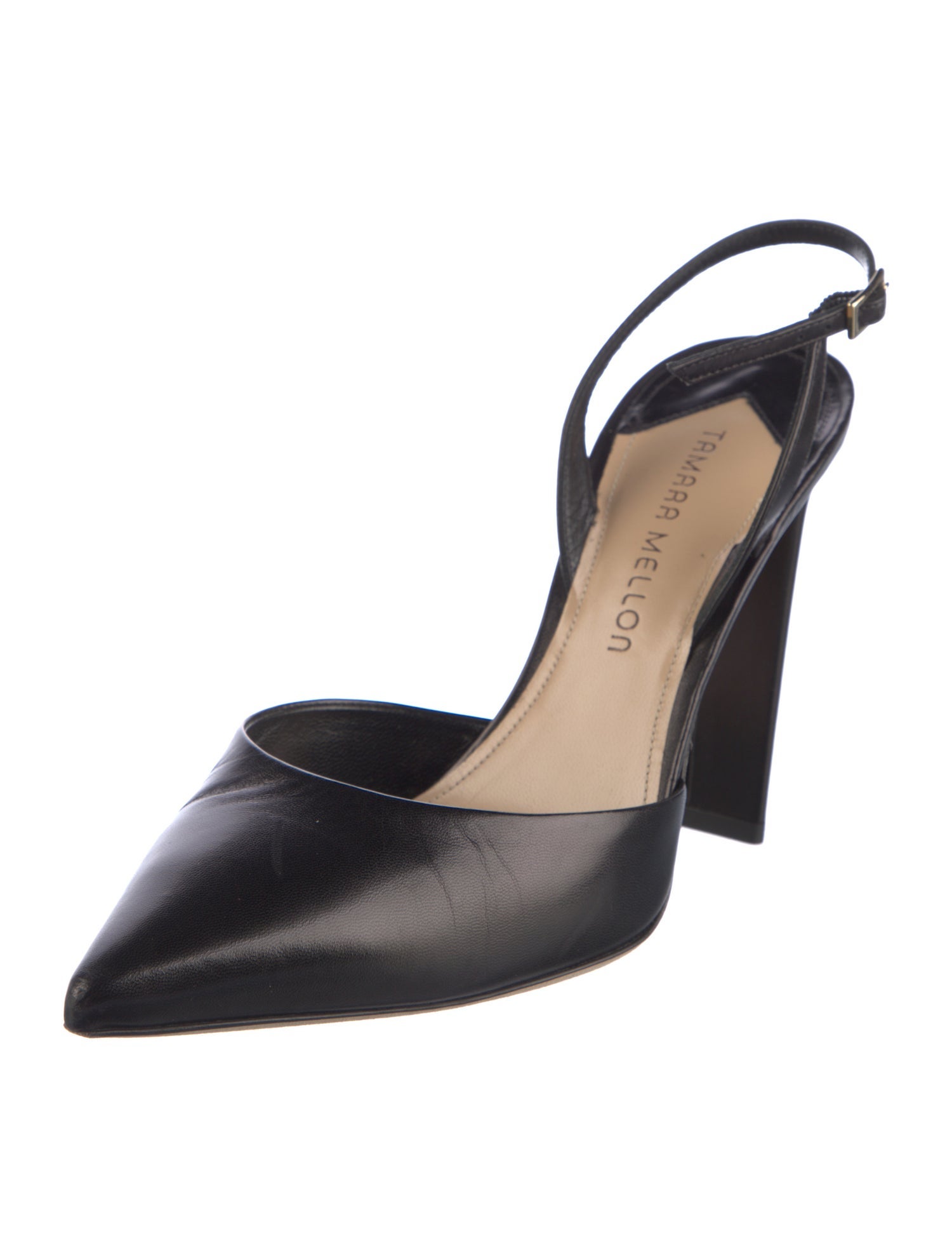 Tamara Mellon Leather Slingback Pumps