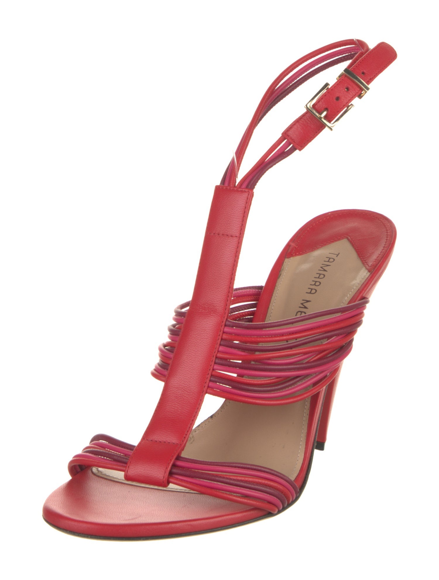 Tamara Mellon Leather Slingback Sandals