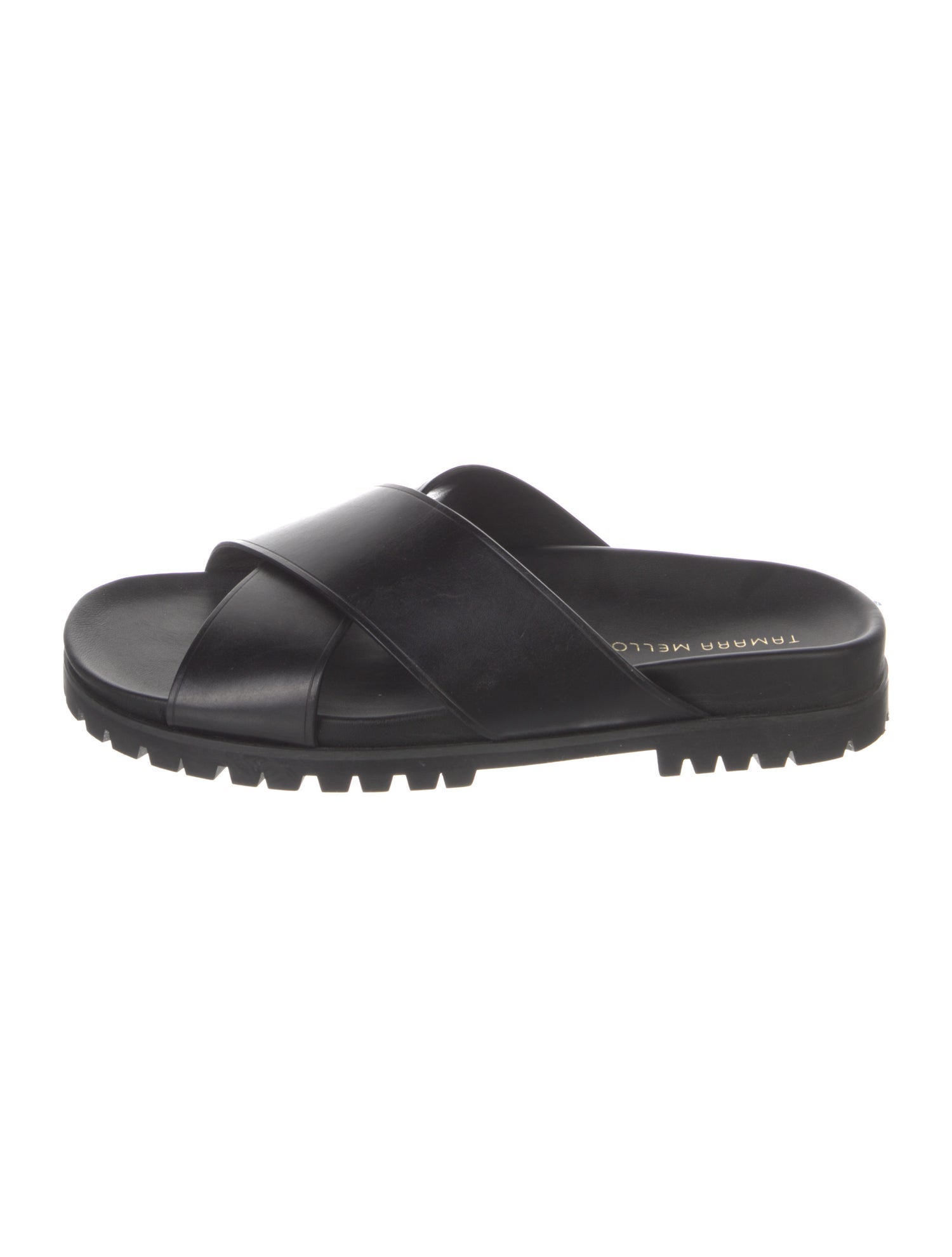 Tamara Mellon Leather Slides