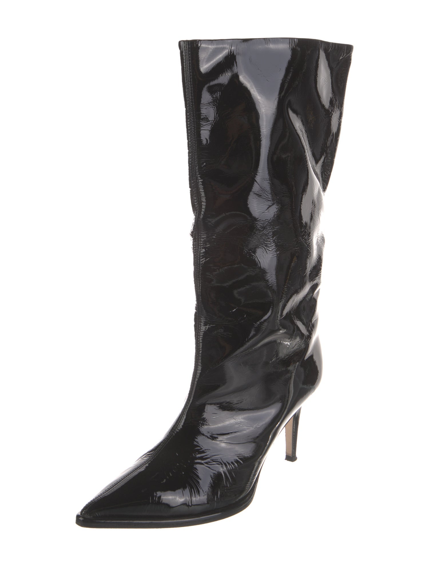 Tamara Mellon Patent Leather Combat Boots