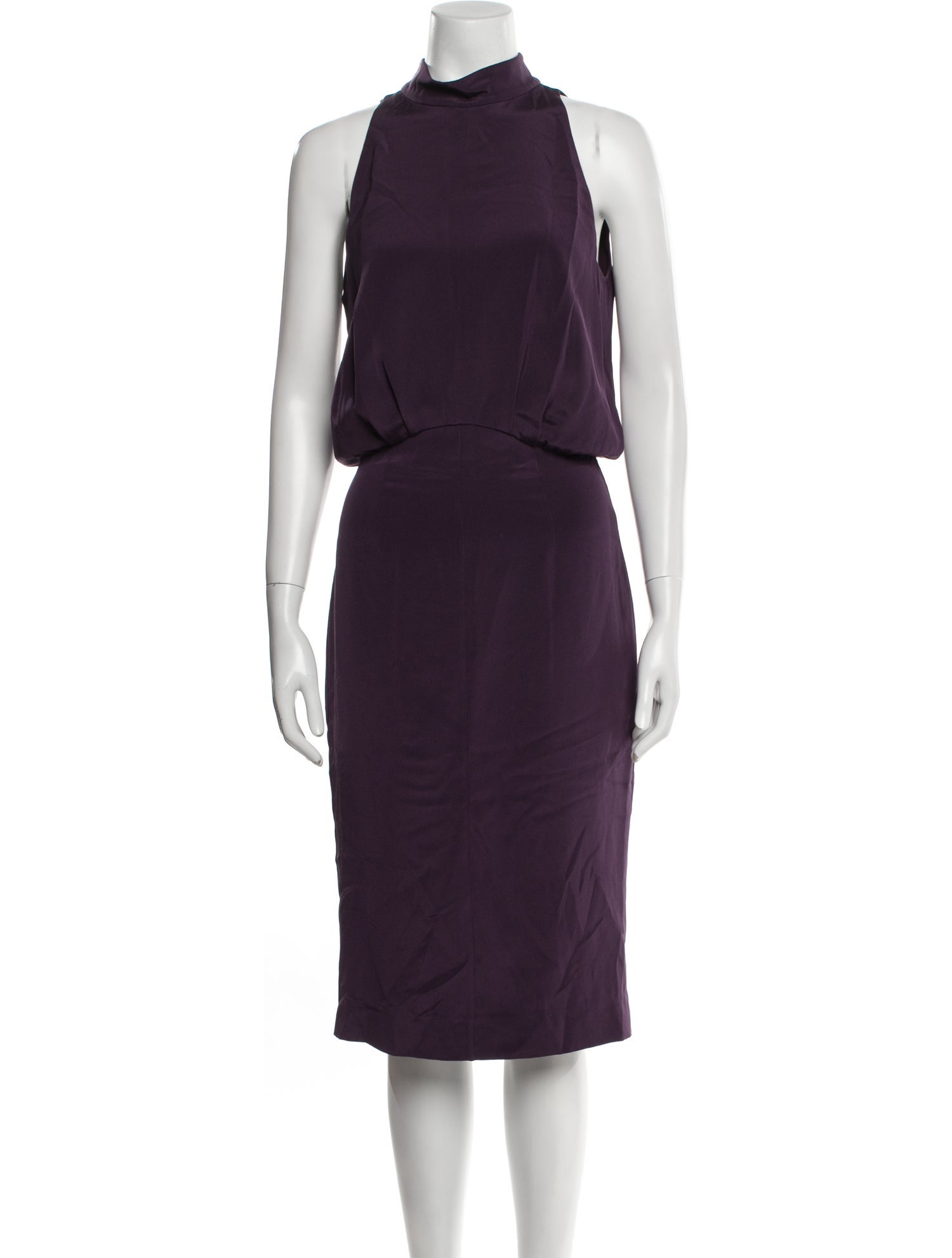 Tamara Mellon Silk Midi Length Dress