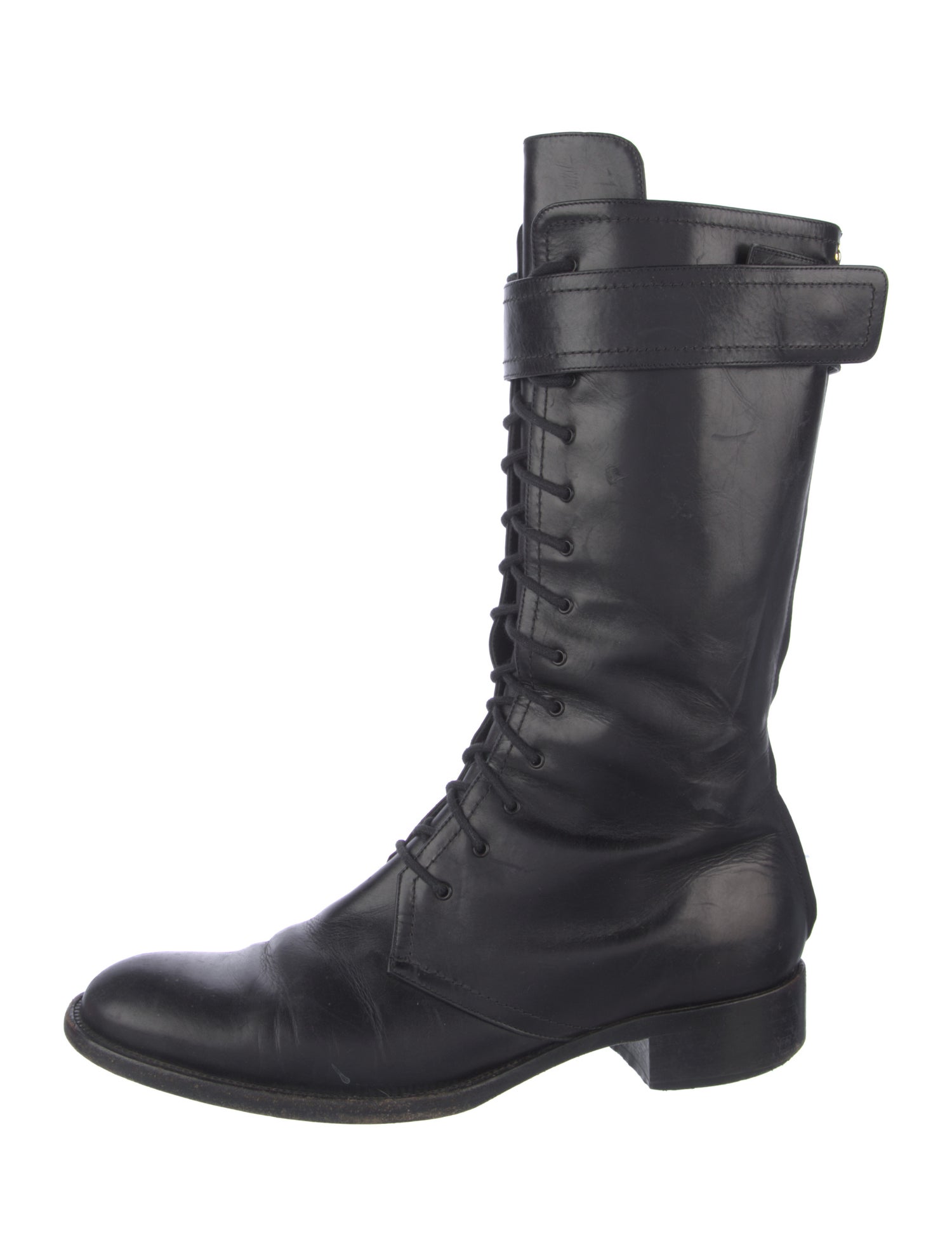 Tamara Mellon Leather Combat Boots