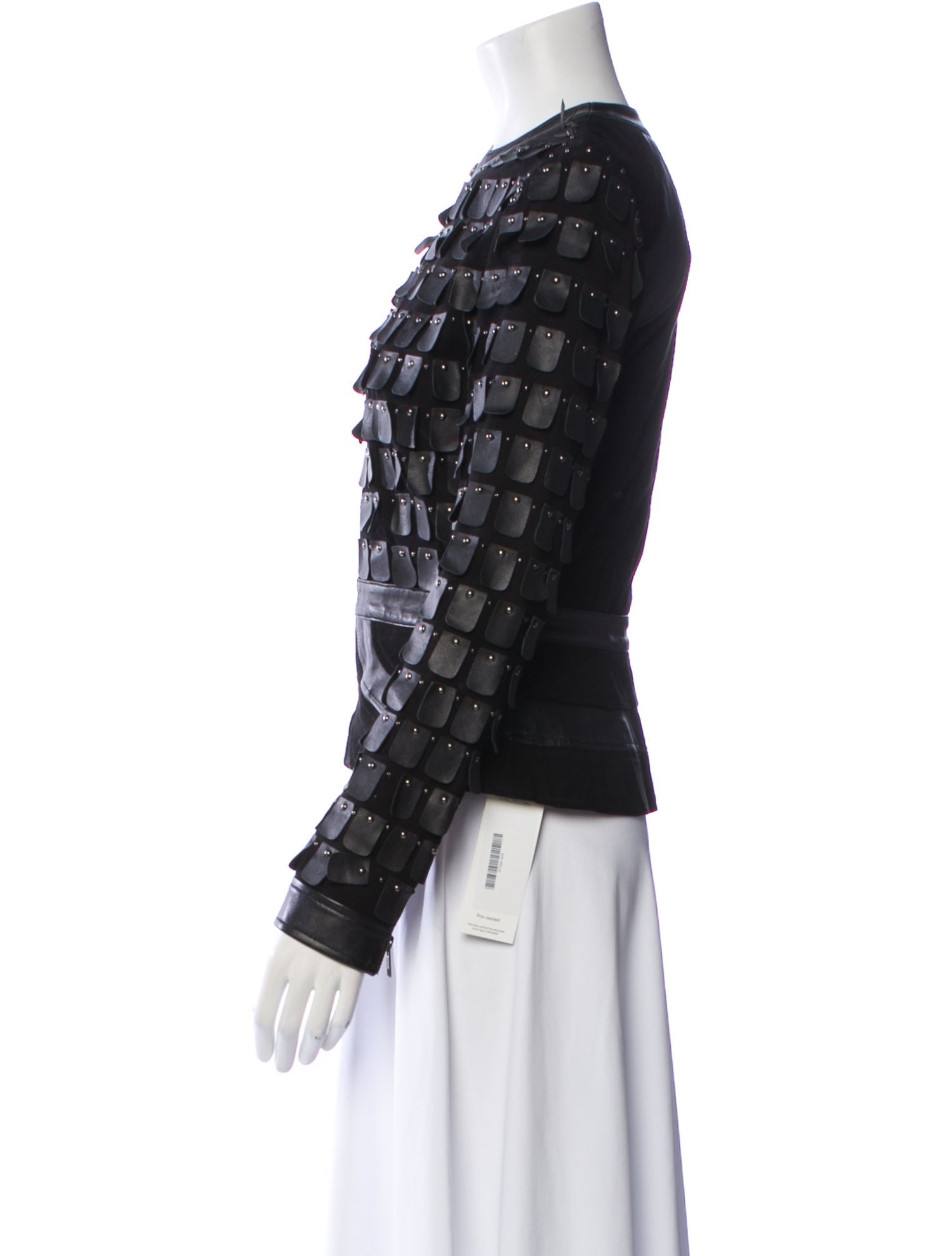 Tamara Mellon Lamb Leather Printed Evening Jacket