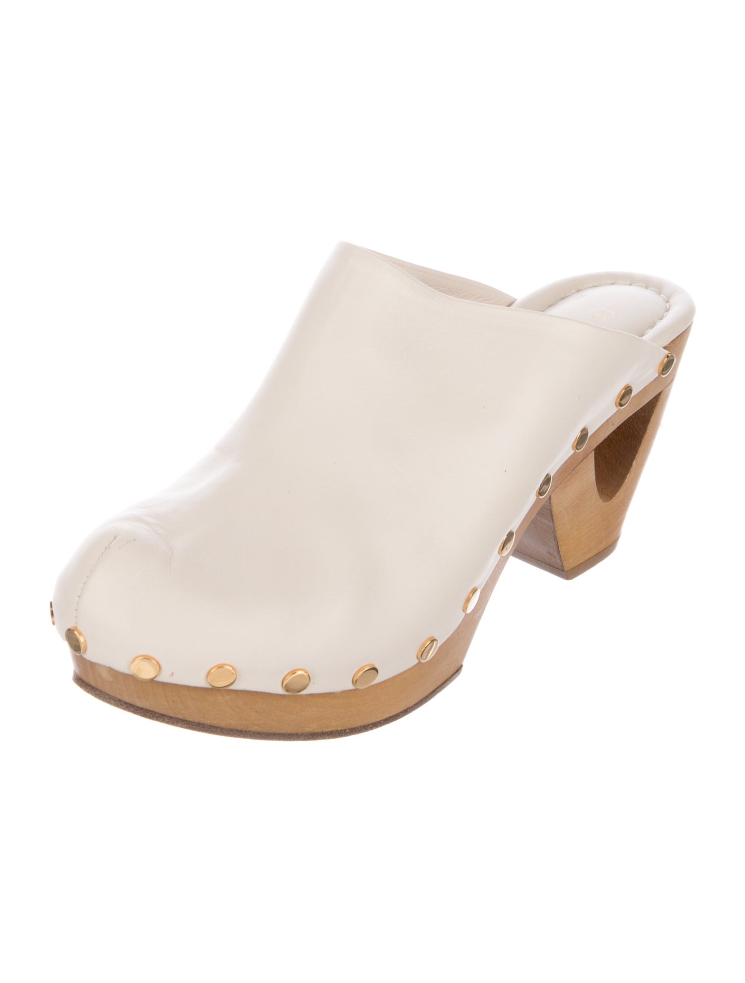 Tamara Mellon Leather Studded Accents Flats