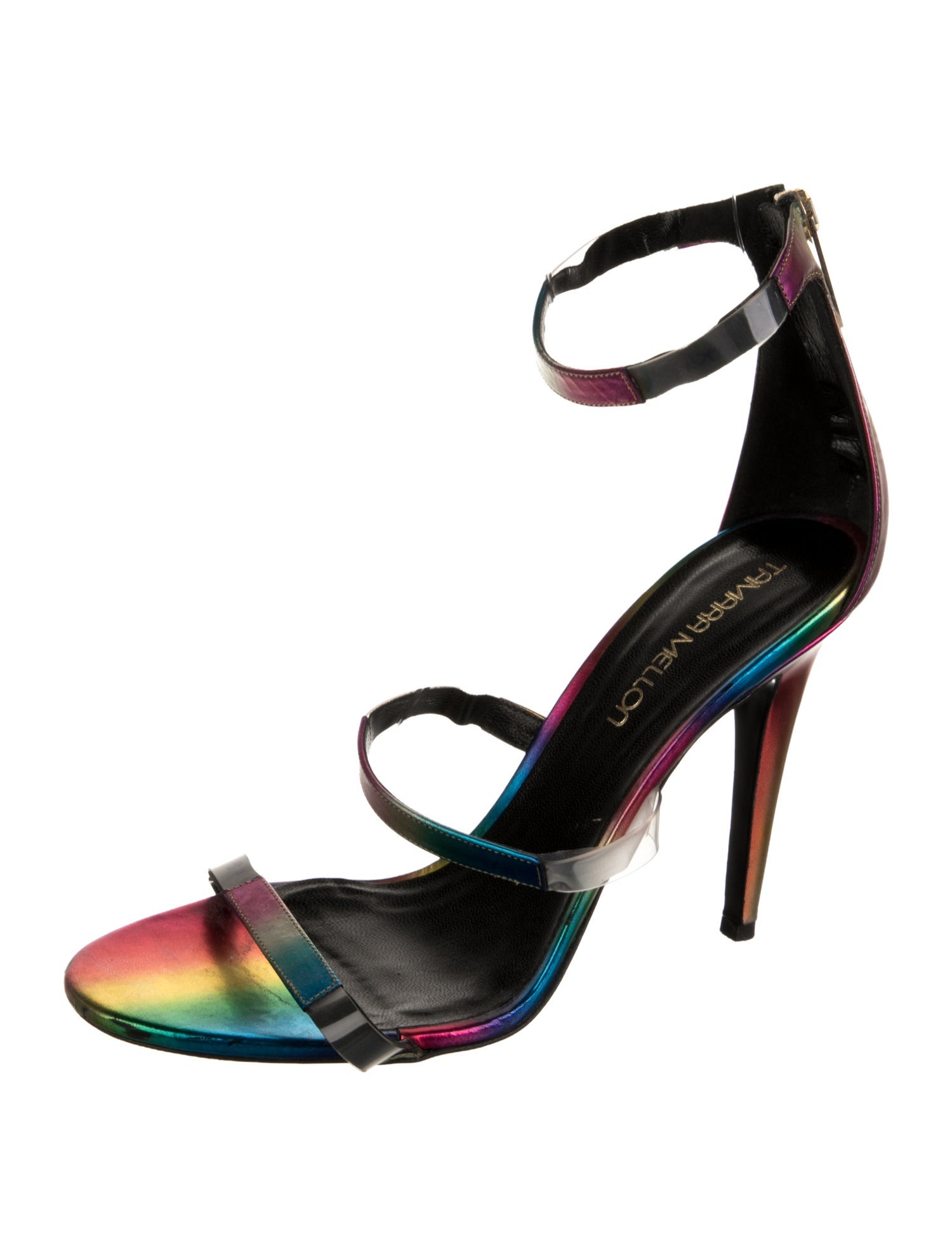 Tamara Mellon Leather Printed Sandals