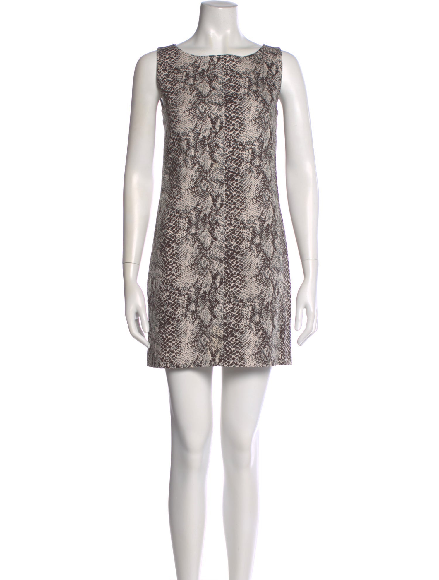 Tamara Mellon Animal Print Mini Dress