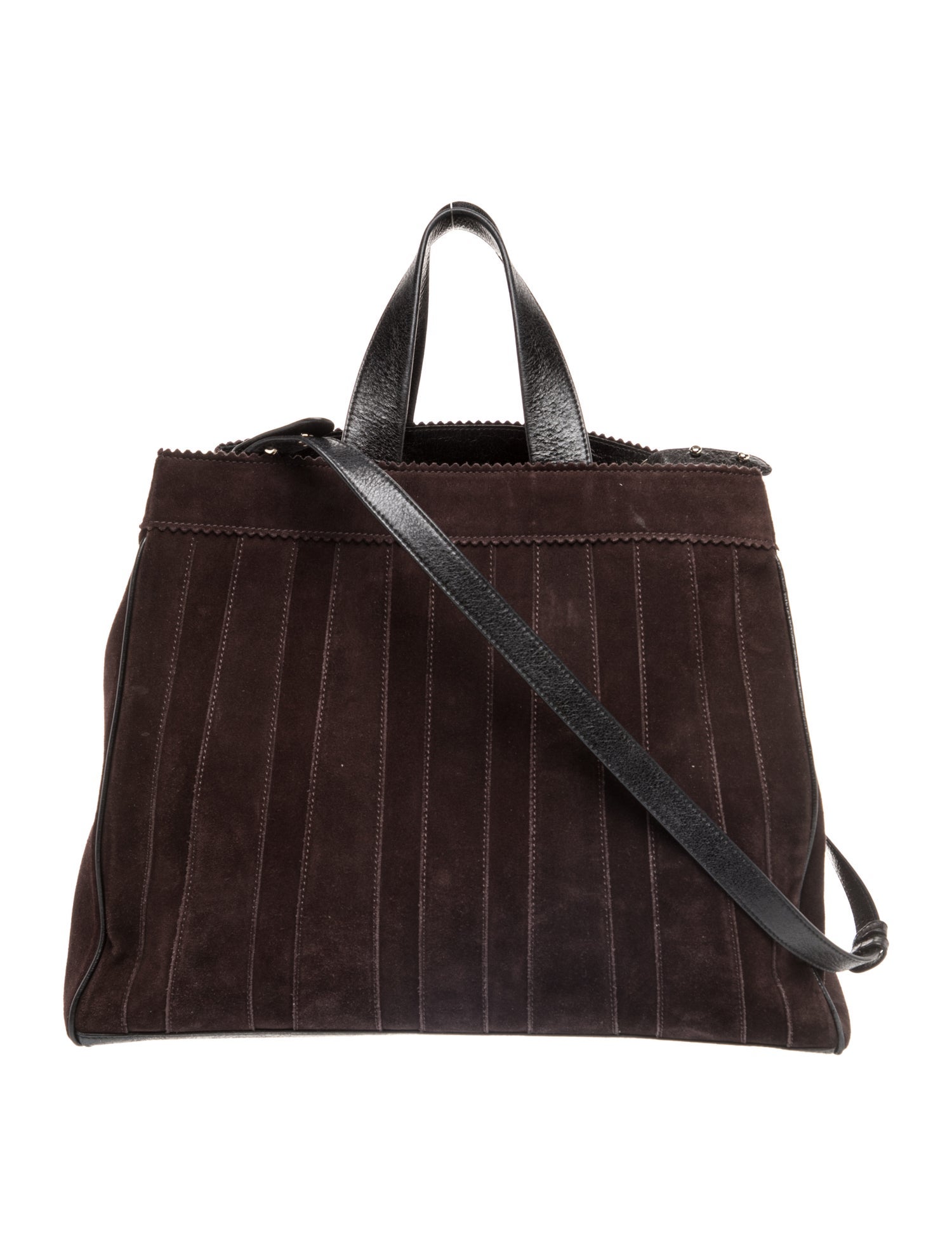 Tamara Mellon Suede Top Handle Bag